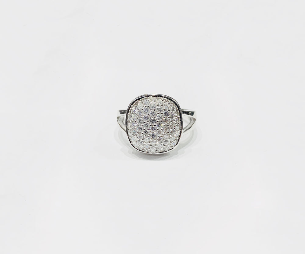 Pave CZ Ring (Silver).