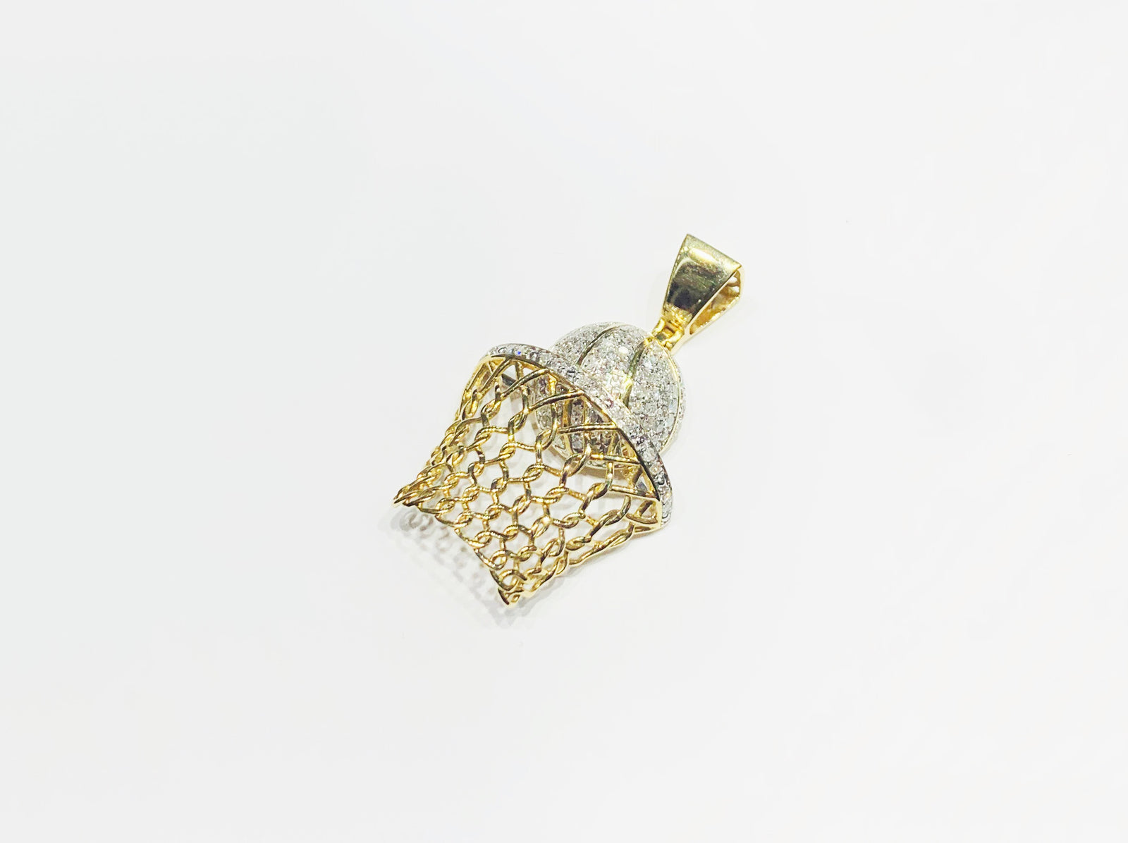 Diamond Basketball Pendant (10K) – Popular J
