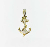 Diamond Anchor Pendant (10K)