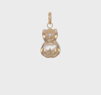 Smiley Cat 3D Pendant (14K) 360 - Popular Jewelry - New York