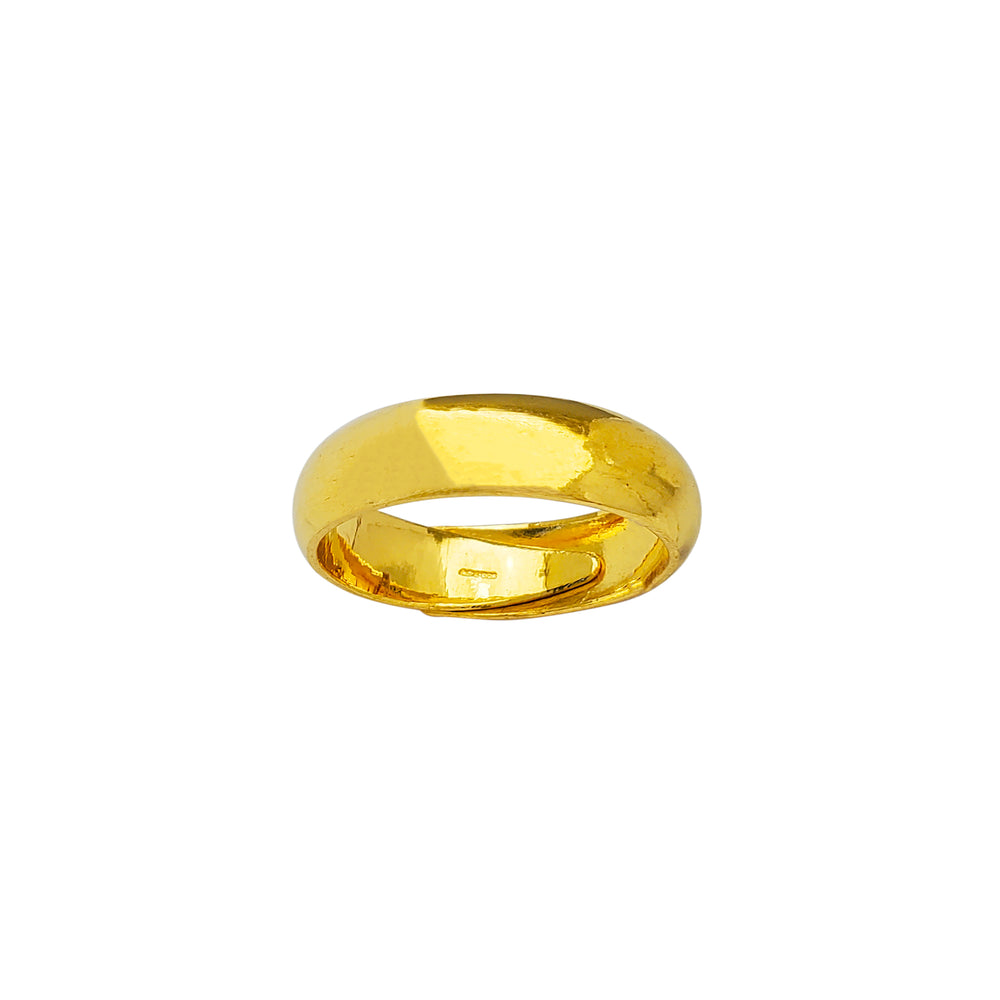 [6mm] Glossy Wedding Band Ring (24K)