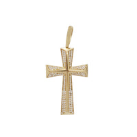 Cross CZ Pendant (14K)