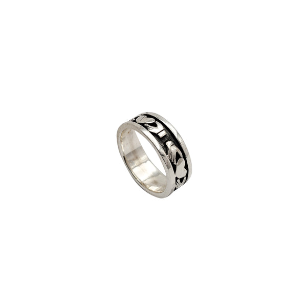Claddagh Band Ring (Silver)