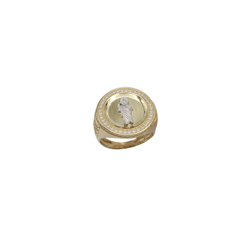 Two Tone Saint Jude Ring (14K)
