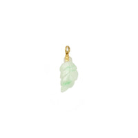 Jade Fern Leaf Pendant (18K) ngaphambili - Popular Jewelry - I-New York