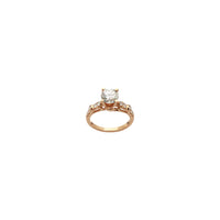 Dəyirmi Diamond Engagement Accent Ring (18K) ön - Popular Jewelry - Nyu-York