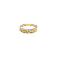 Mat Bypass Diamond Solitaire Ring (18K) ön - Popular Jewelry - Nyu-York