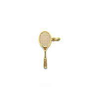 Tennis Racquet Pendant (18K) kutsogolo - Popular Jewelry - New York