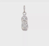 Peanut 3D Pendant (Silver) 360 - Popular Jewelry - New York