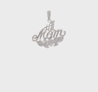 Floral #1 Mom Pendant (Silver)