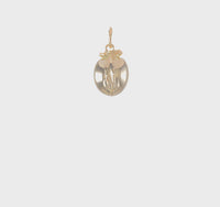 Peach 3D Pendant (14K) 360 - Popular Jewelry - New York