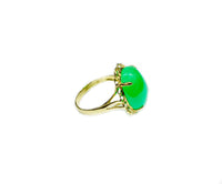 Jade Stone Ring (14к)
