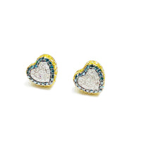 Diamond Heart Earrings (10K).