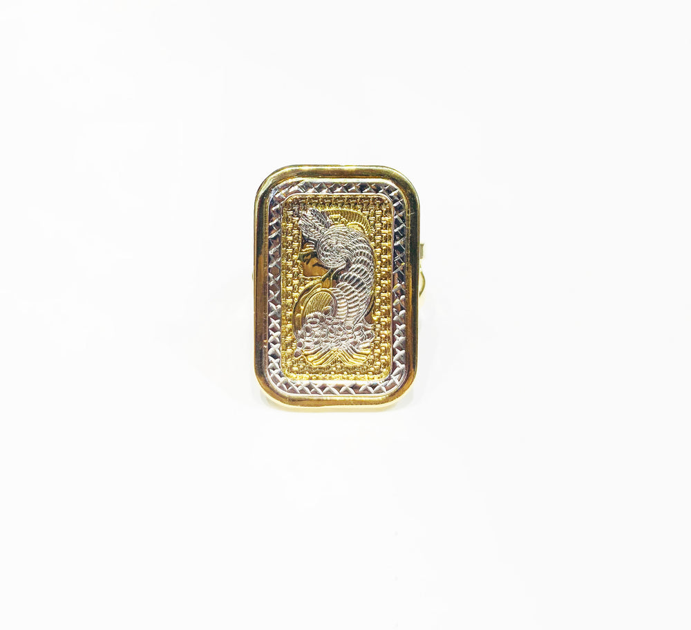 Two-Tone Lady Fortuna Ring (14K)