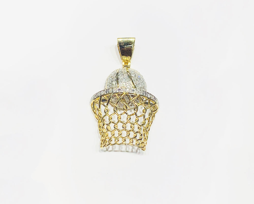 Diamond Basketball Pendant (10K)