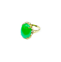 Jade Stone Ring (14 K)