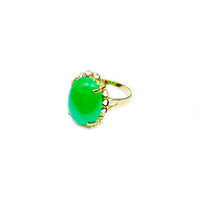 Jade Stone Ring (14K)