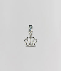 Diamond Queen Crown Pendant (14K).