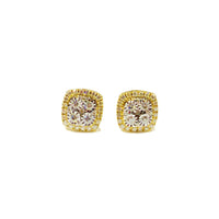 Square Diamond Earring (14K)