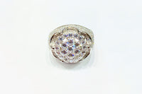 Cluster CZ Ring (Silver).