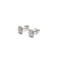 Diamond Square Earring (14K).