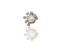 Pearl on CZ Mantle Ring (14K)