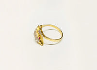 Diamond Dolphin Ring (14K).