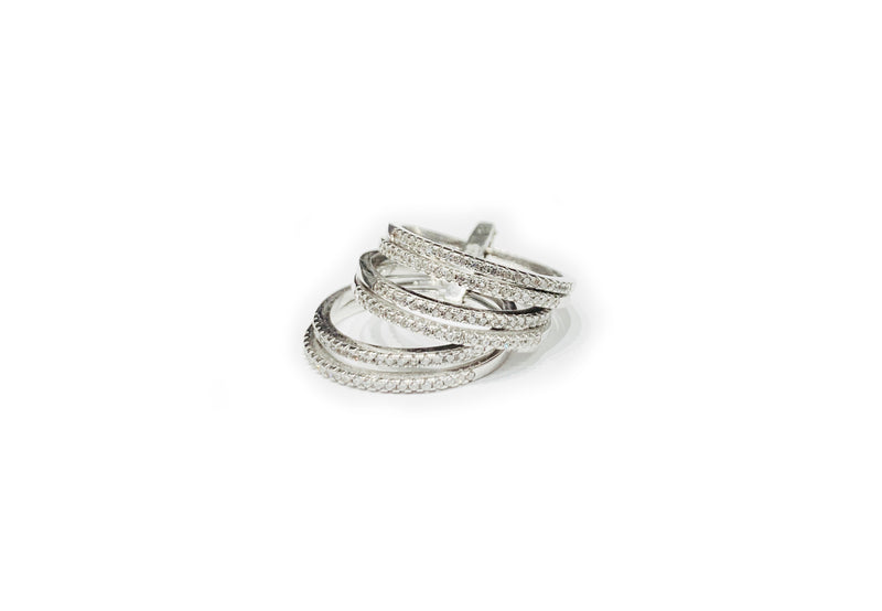 Hexa Round CZ Ring (Silver).
