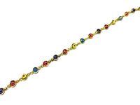 Multi-color Eyes Bracelet (14K).