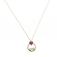 Infinity & Heart Fancy Necklace (14K)