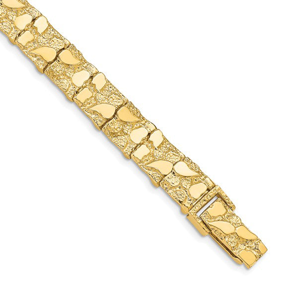 Square Nugget Bracelet (14K).