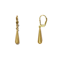 Glittering Teardrop Dingling Dingling earrings (Silver) main - Popular Jewelry - Nouyòk