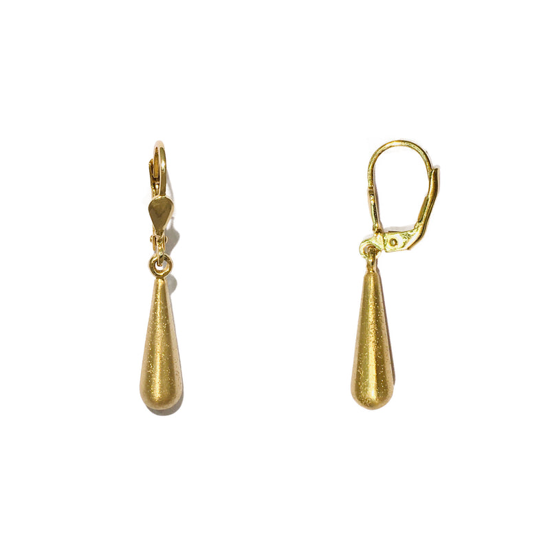 Glittering Teardrop Dangling Earrings (Silver) main - Popular Jewelry - New York