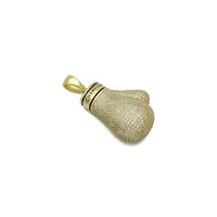 Iced-Out Champion Boxing Glove Pendant (sølv) side - Popular Jewelry - New York