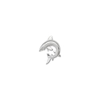 Přední přívěsek Leaping Shark (Silver) - Popular Jewelry - New York