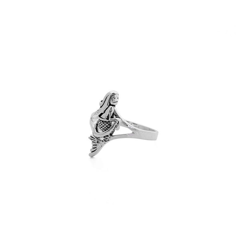 Mermaid's Silhouette Antique Ring (Silver) side - Popular Jewelry - New York