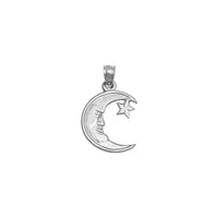 Somnolent Moon Pendant (Silver) front - Popular Jewelry - New York