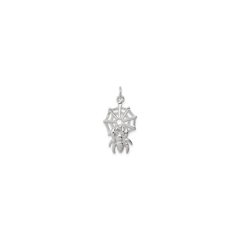 Spider on Web Pendant (Silver)