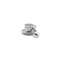 Teacup Pendant (Silver) front - Popular Jewelry - New York