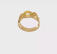 Glossy Twist Band's Ring (14K)