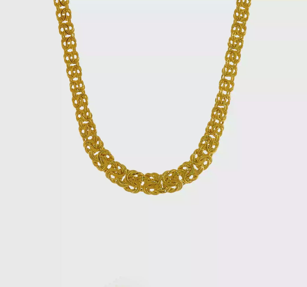 Mkufu wa Gorofa wa Byzantine uliohitimu (14K) 360 - Popular Jewelry - New York