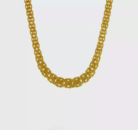 Kalung Bizantium Datar Lulus (14K) 360 - Popular Jewelry - New York
