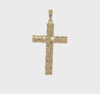 Nugget Cross Pendant (14K) 360 - Popular Jewelry - New York