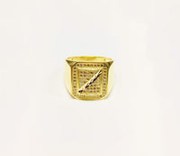 Square CZ Ring (10K).