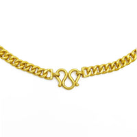 Cuban Link Solid Chain (24K) lock - Popular Jewelry - New York