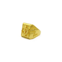 Chinese Dragon Signet Ring (24K) side - Popular Jewelry - New York