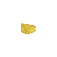 Double Happiness Chinese Character Signet Ring (24K) side - Popular Jewelry - New York