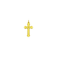 Pendente Croce Fiurita (24K) davanti - Popular Jewelry - New York