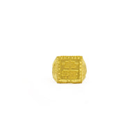 Happiness Chinese Character Signet Ring (24K) front - Popular Jewelry - New York