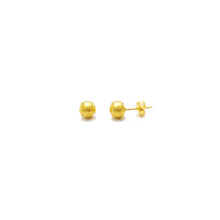 Náušnice s guličkami - malé (24 K) predné - Popular Jewelry - New York